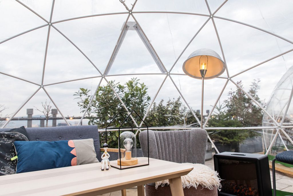 360 BAR - IGLOO GARDEN BUDAPEST coolest igloo office