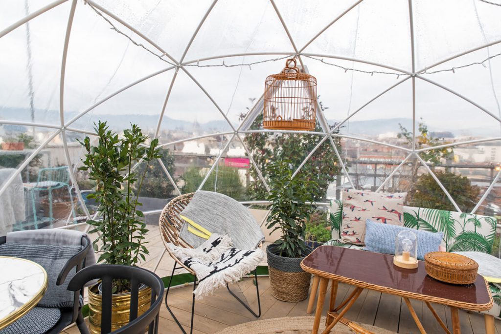 360 BAR - IGLOO GARDEN BUDAPEST coolest igloo office