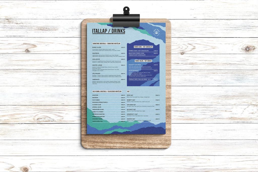 360 Bar drinks / itallap (winter)
